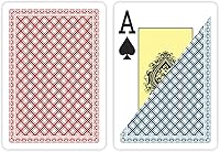 Vista 3 de 2 barajas de naipes impermeables 100% de plástico, tamaño de póquer (ancho), índice grande (Jumbo)