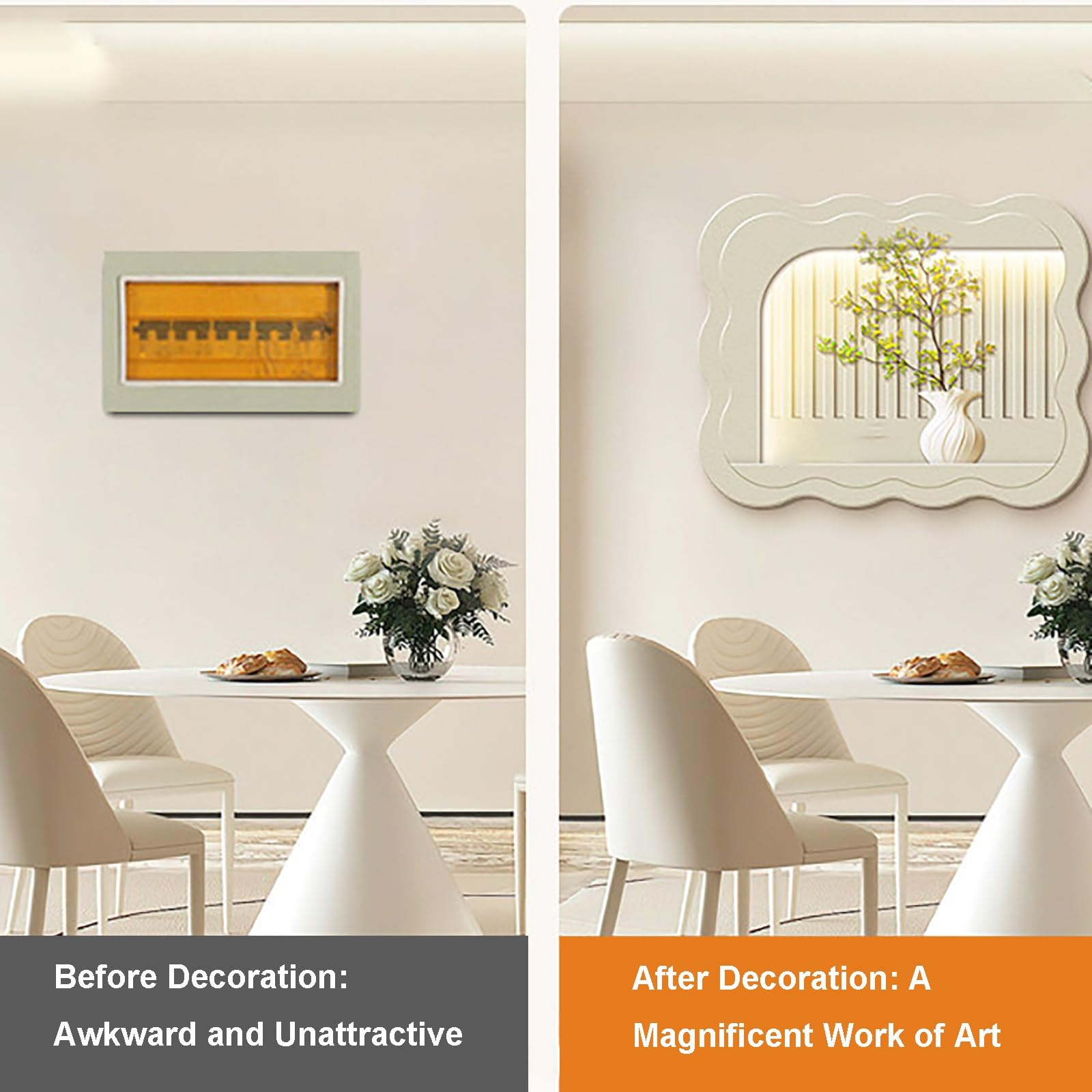 Copri Quadro Elettrico Decorativo, Senza Bisogno di Fori, Copertura Magnetica per Pannello Elettrico, Decorazione da Parete(50x40 cm/19.7x15.7 in)