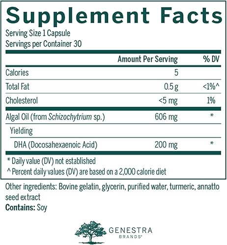 Miniatura 2 de Genestra Brands Super Neurogen DHA | Apoya la Salud de la Memoria, Cognitiva y Neuronal | 30 Cápsulas