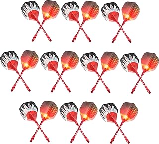 Toddmomy Jogando Dardos 18 Conjuntos De Dardos Dardos De Metal Playset Playset Acessórios Dardos Dardos Gramas Dardos De Arremesso De Brinquedo Haste De Dardos Liga De Alumínio Eixos De