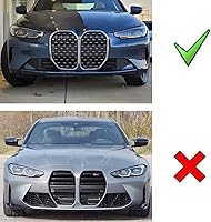 Vista 2 de iJDMTOY Exact Fit - Juego de 3 piezas icónicas de rejilla Tri-Accent compatibles con 2021 en adelante G22/G23 4 Series 420i 430i 440i con rejilla