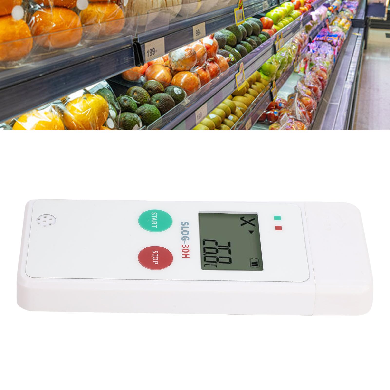 Logger dati di umidità di temperatura riutilizzabile ad alta precisione Registratore di temperatura digitale USB con PDF CSV report 65000 gruppi di archiviazione