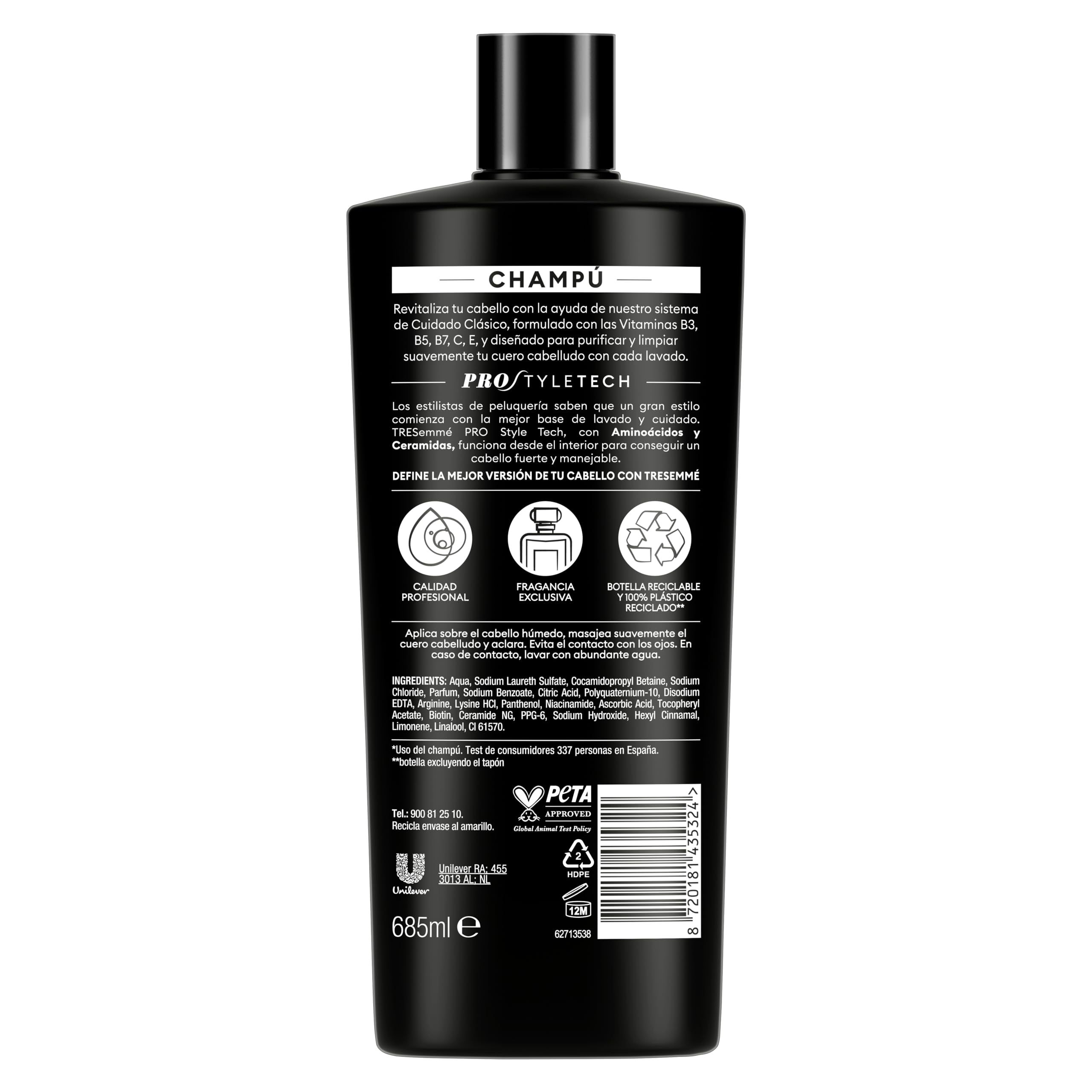 Tresemmé Klassisches Pflegeshampoo für alle Haartypen, 685 ml x 6