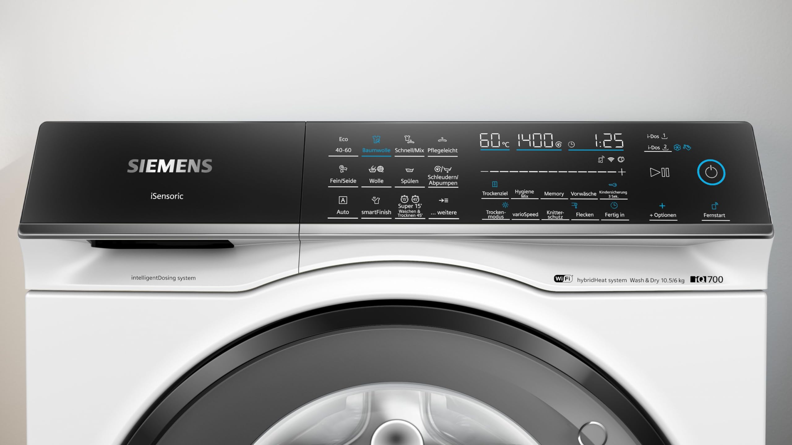 Siemens iQ700 WN54C2A40 Waschtrockner 10,5-6 kg i-Dos smartFinish autoDry varioSpeed