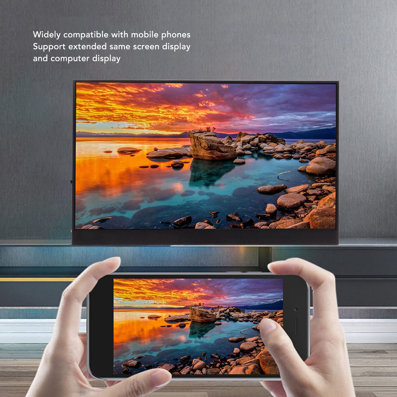 Amazon.co.jp: ポータブルモニター、17.3インチ 2560x1440 2K FHD
