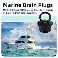 Vista 6 de Tapón de drenaje de PVC a presión para barco compatible con tubos de drenaje T-H Marine Overflow, para desagües pasantes de casco de 1-12 pulgadas