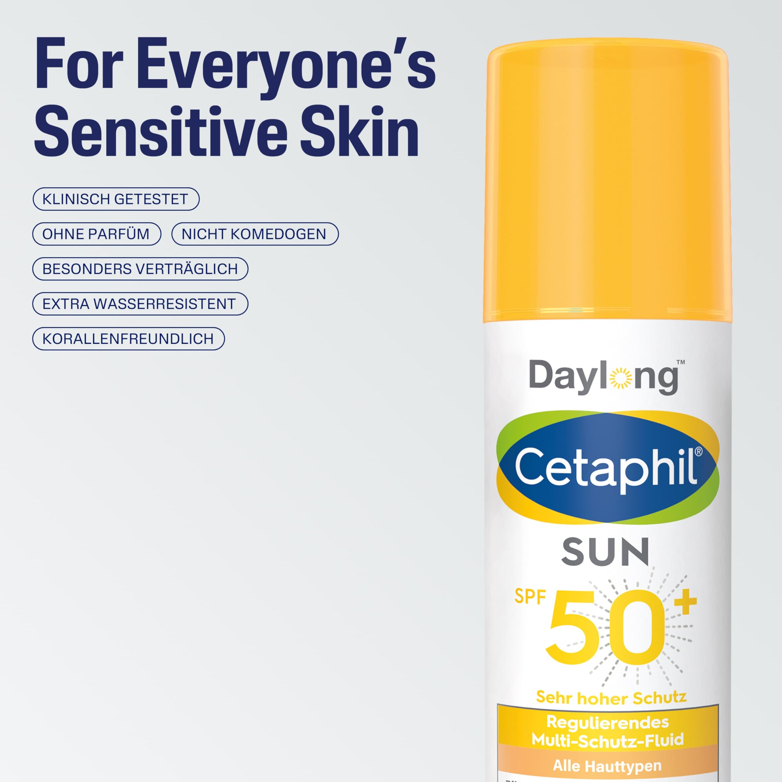 Cetaphil sun Daylong SPF 50+ Multi-Schutz-Fluid Gesicht, 50 ml Lotion