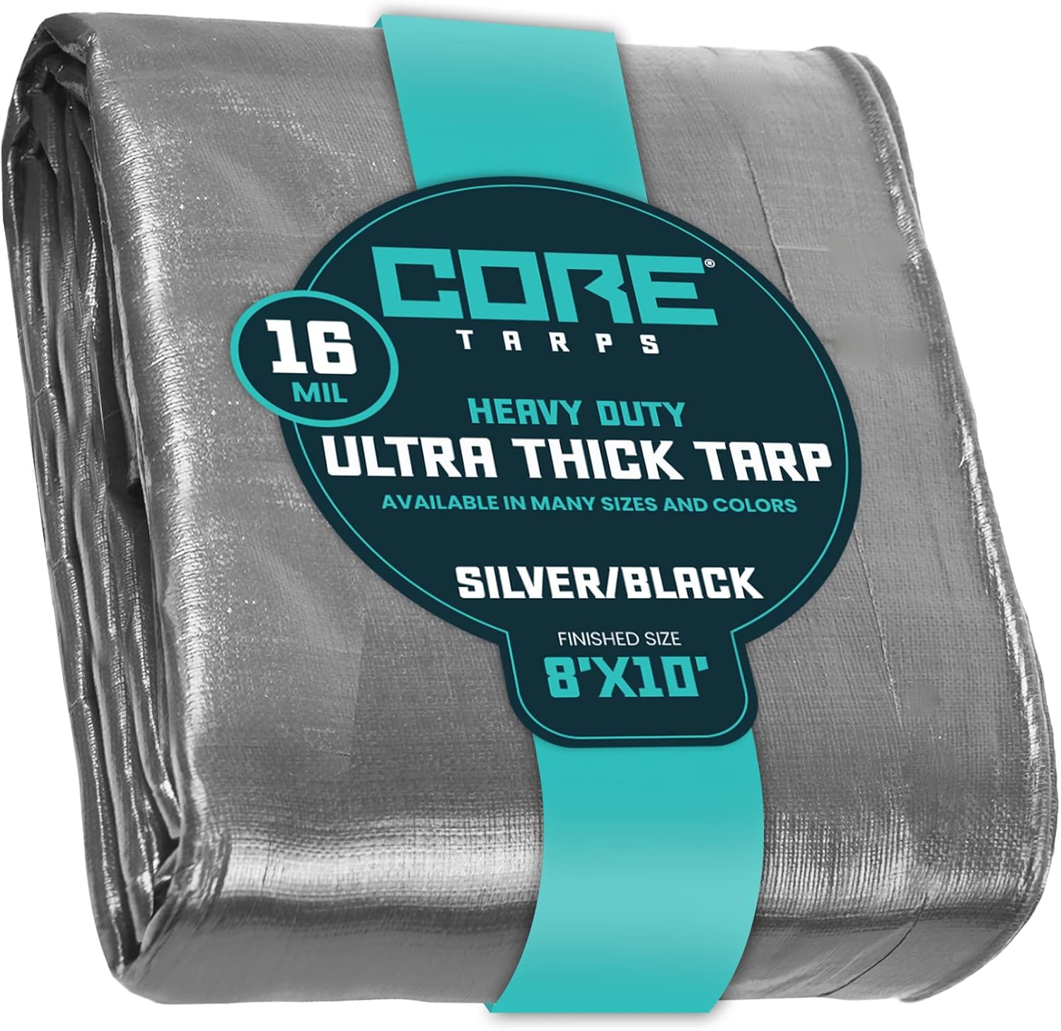 Core Tarps Extra Heavy Duty 16 Mil Tarp Cover, Waterproof, UV Resistant, Rip and