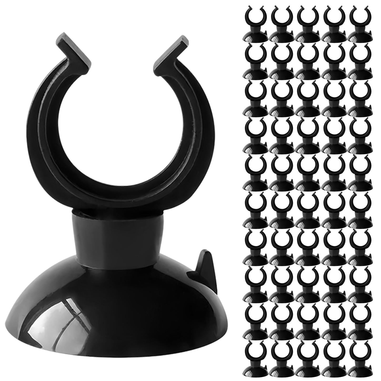 Hredyqw 50pcs Aquariums Suction Cups Clamp for FishTank Plant Holders Binding Tool Water Equipment Invisible Clip
