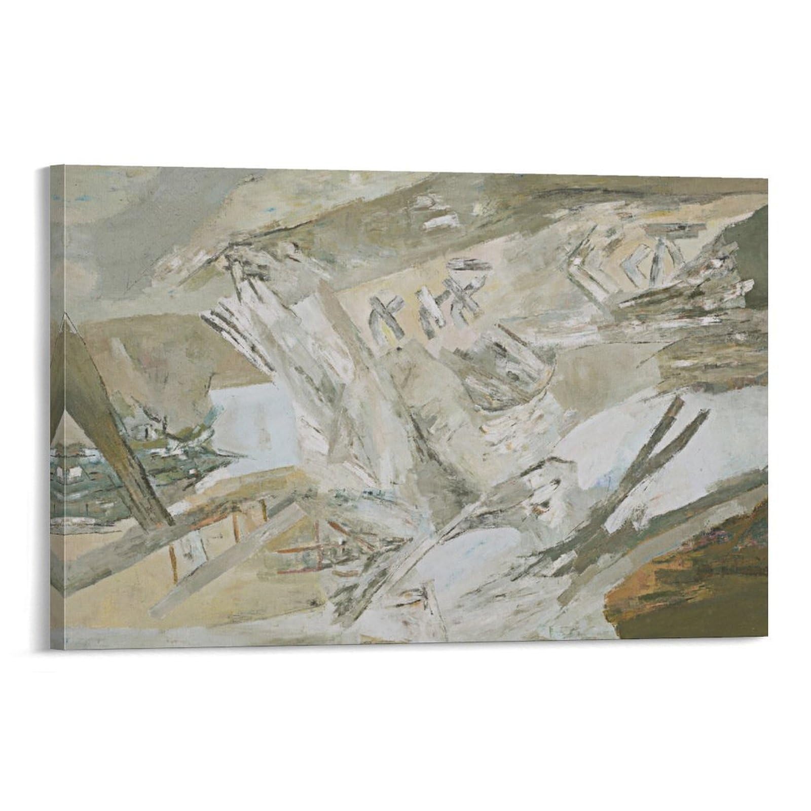 KLAGCBDF RAM KUMAR Untitled (1) Painting On Canvas Wall Art Poster Scroll Picture Print Walls Decor Home Posters 08x12inch(20x30cm)