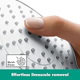 hansgrohe Croma Select S Showerpipe 280 - Sistema doccia a risparmio idrico (soffione doccia, asta doccia, termostato, tubo, 3 tipi di getto), colore: Nero spazzolato cromato - 3