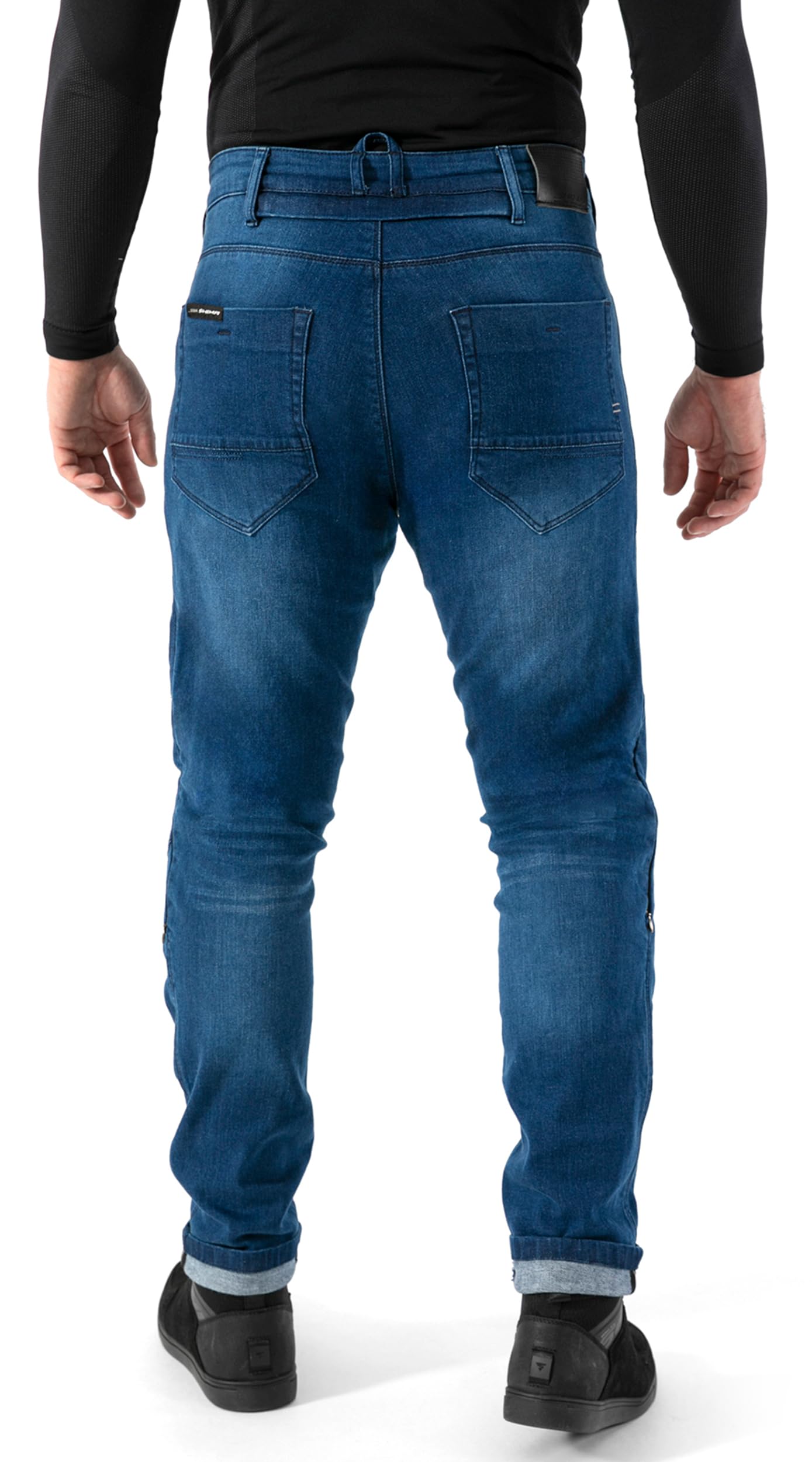 SHIMA Rider Pantalon Moto Hombre Protectores AirForce Homologado Ajustado Tejanos Jeans Pantalón Vaqueros Protección