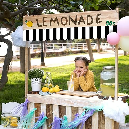 Miniatura 5 de 3 piezas de pancarta a rayas blancas y negras para decoración de fiesta temática de café francés, toldo, decoración de pared, telón de fondo de