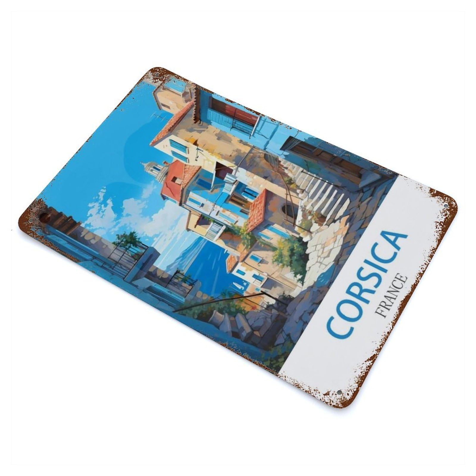 Carte En Relief De L'Île Corse - Édition Noire - Sculpture En Béton Et