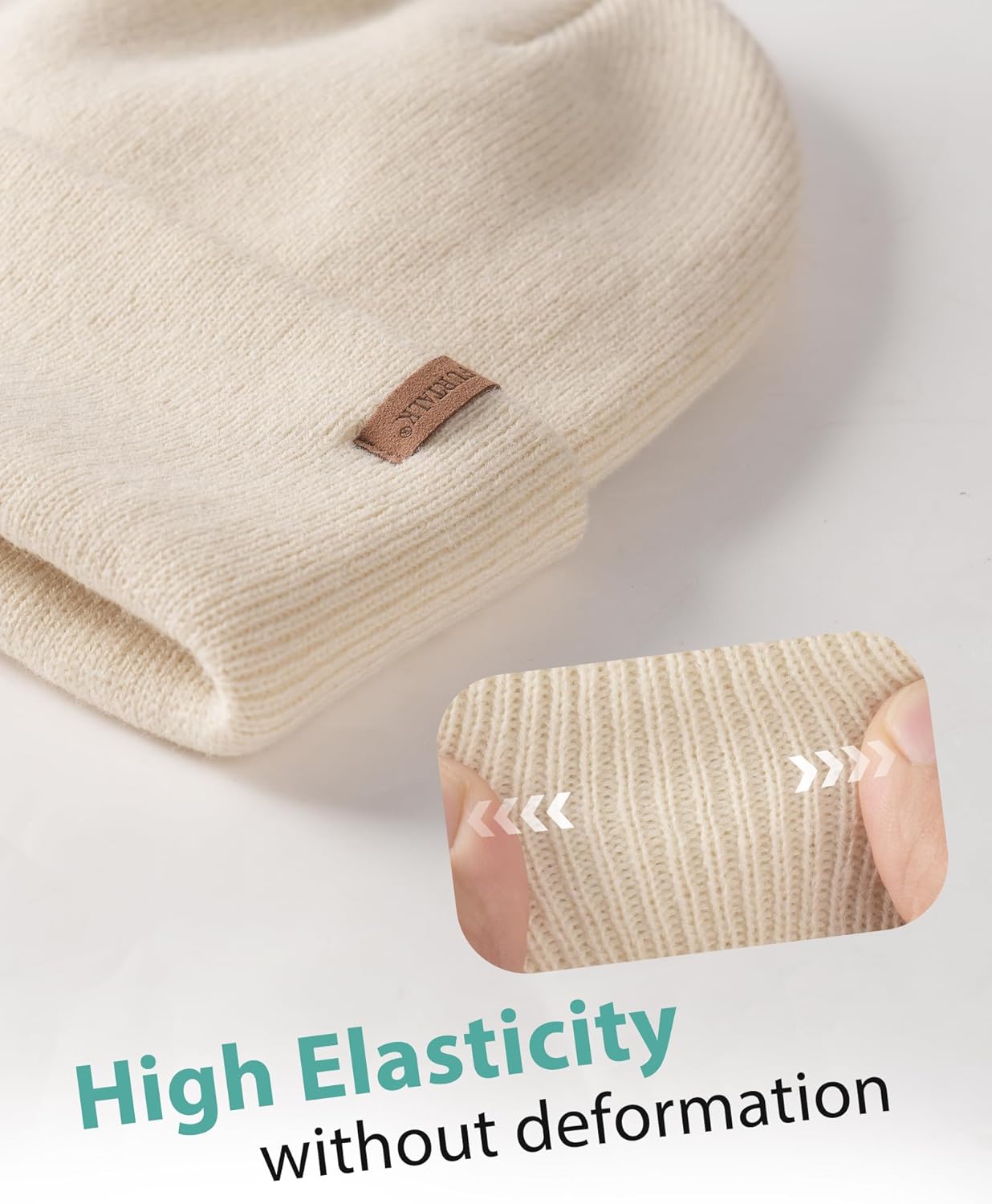 FURTALK Beanie for Men Women Cuffed Thick Knitted Unisex Winter Hat Beanies Skull Cap - Image 3