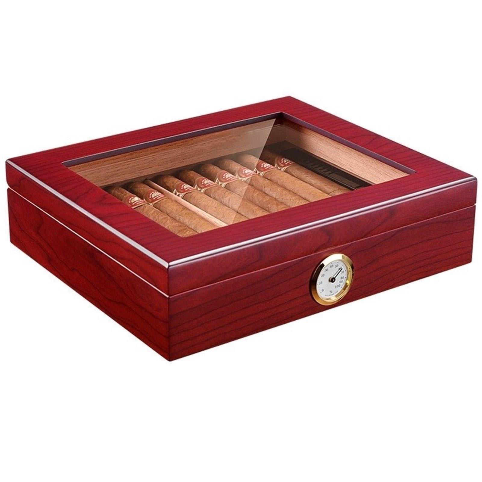 Buy High end Humidor, Portable Cedar Wood Humidor, Wooden Travel Cigar