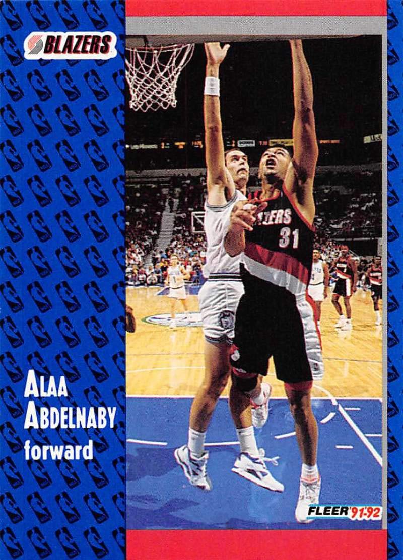 Amazon.com: 1991-92 Fleer Basketball #344 Alaa Abdelnaby Portland