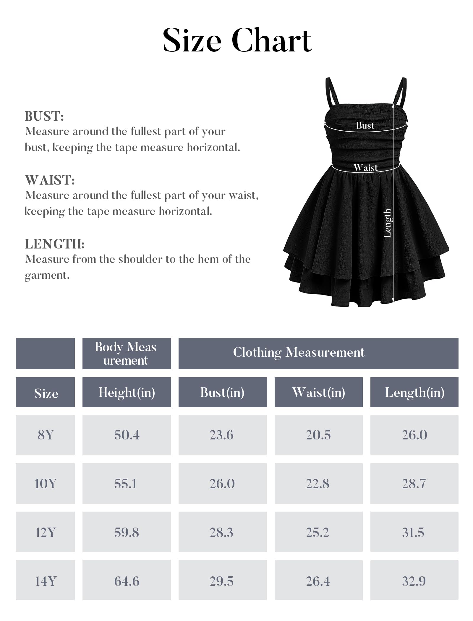 EXARUS Vestido formal para niñas de 8 a 14 años, con volantes, fruncido, tirantes delgados, regreso a casa, baile, fiesta | Playa de vacaciones en la playa Hawaii Seaside Homecoming Dance Formal Cami Casual Swing Swing Spaghetti Strap For 8-14Y