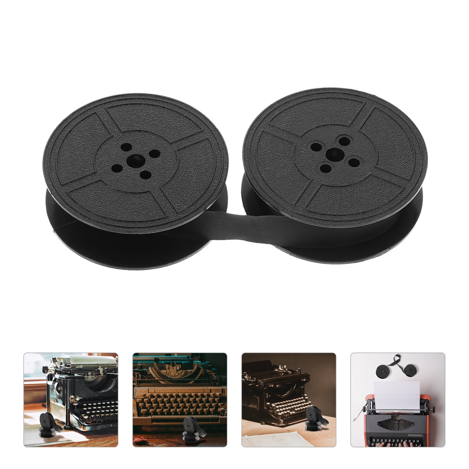 Alipis Professionnel Facile à Noir Nylon pour Machine Écrire en Ruban et Plastique, Résistant à l'usure à Remplacer Fournitures de Bureau en Environnement Office