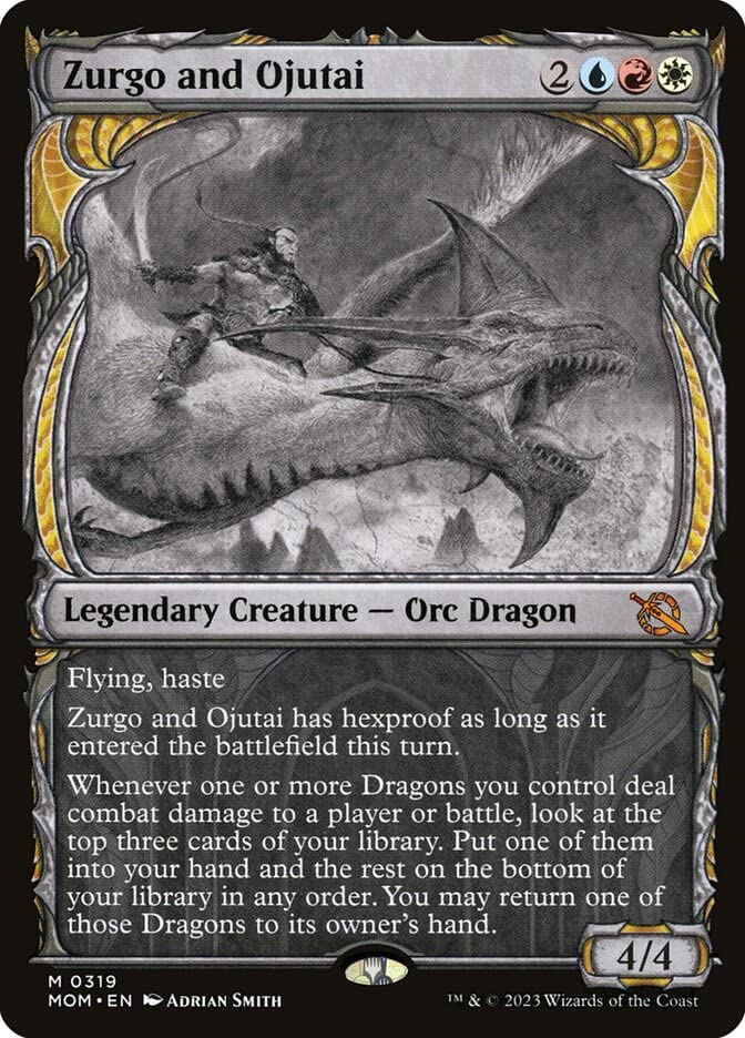 Magic: the Gathering - Zurgo and Ojutai (319) - Showcase - March of The Machine