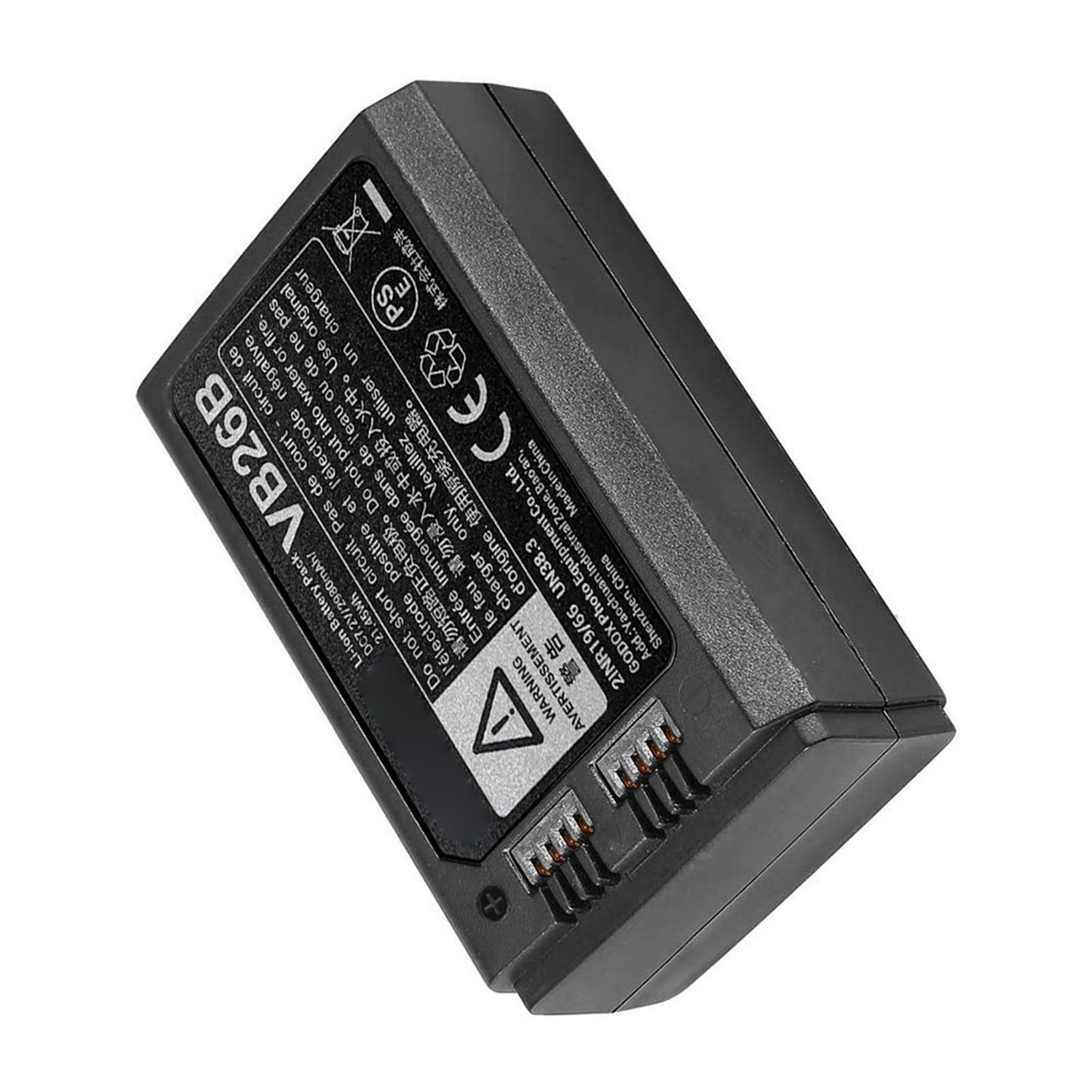 Godox VB26 Batería de Iones de Litio de 2600 mAh y 18,72 WH para Flash Speedlite de Cabezal Redondo GODOX V1S, V1C, V1N, V1F, V1O y V1P