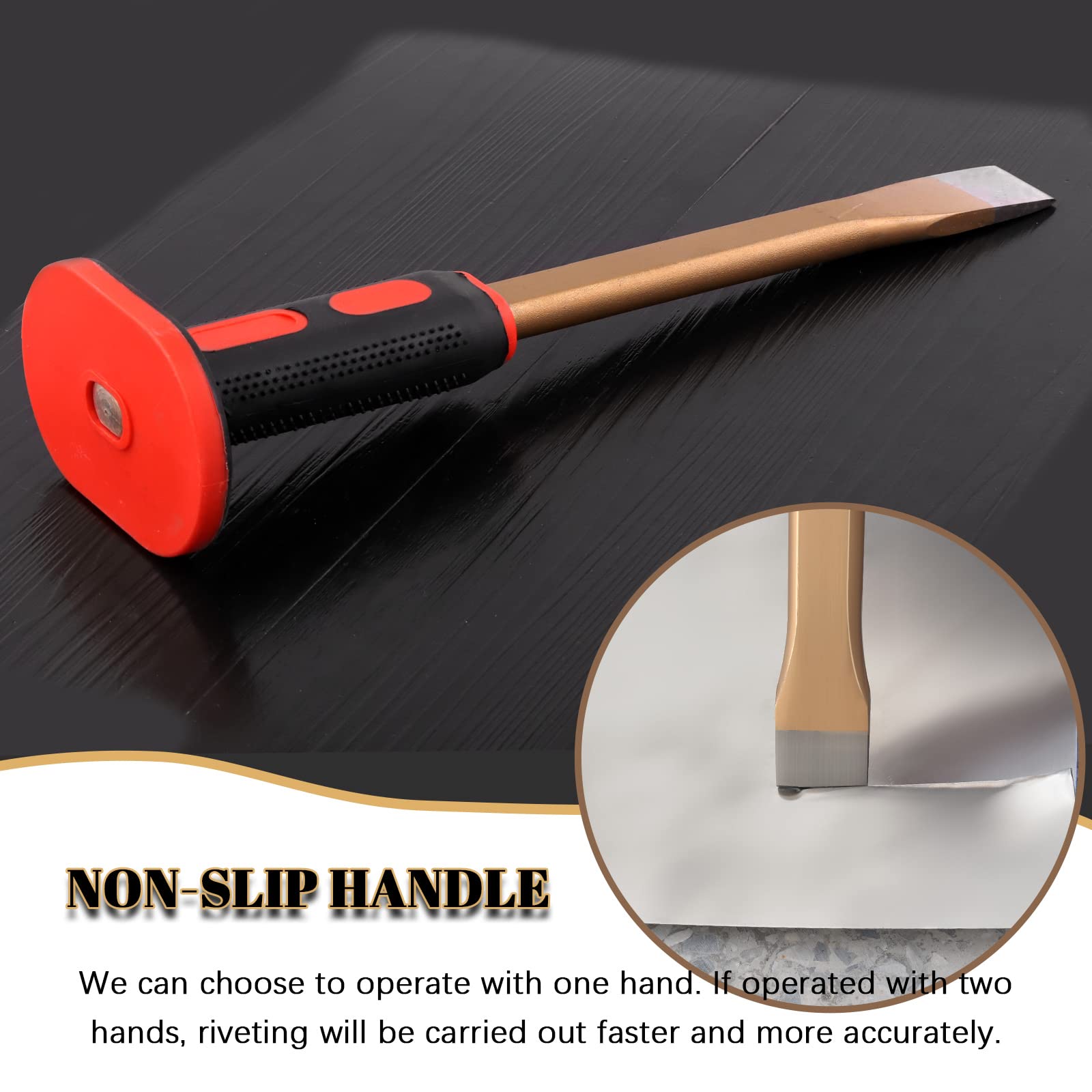 Wokape 6Pcs Geology Rock Equipment Tool Set, Rock Hammer and Mason Chisel, A Pair of Glovers, Safety Glasses - Image 4