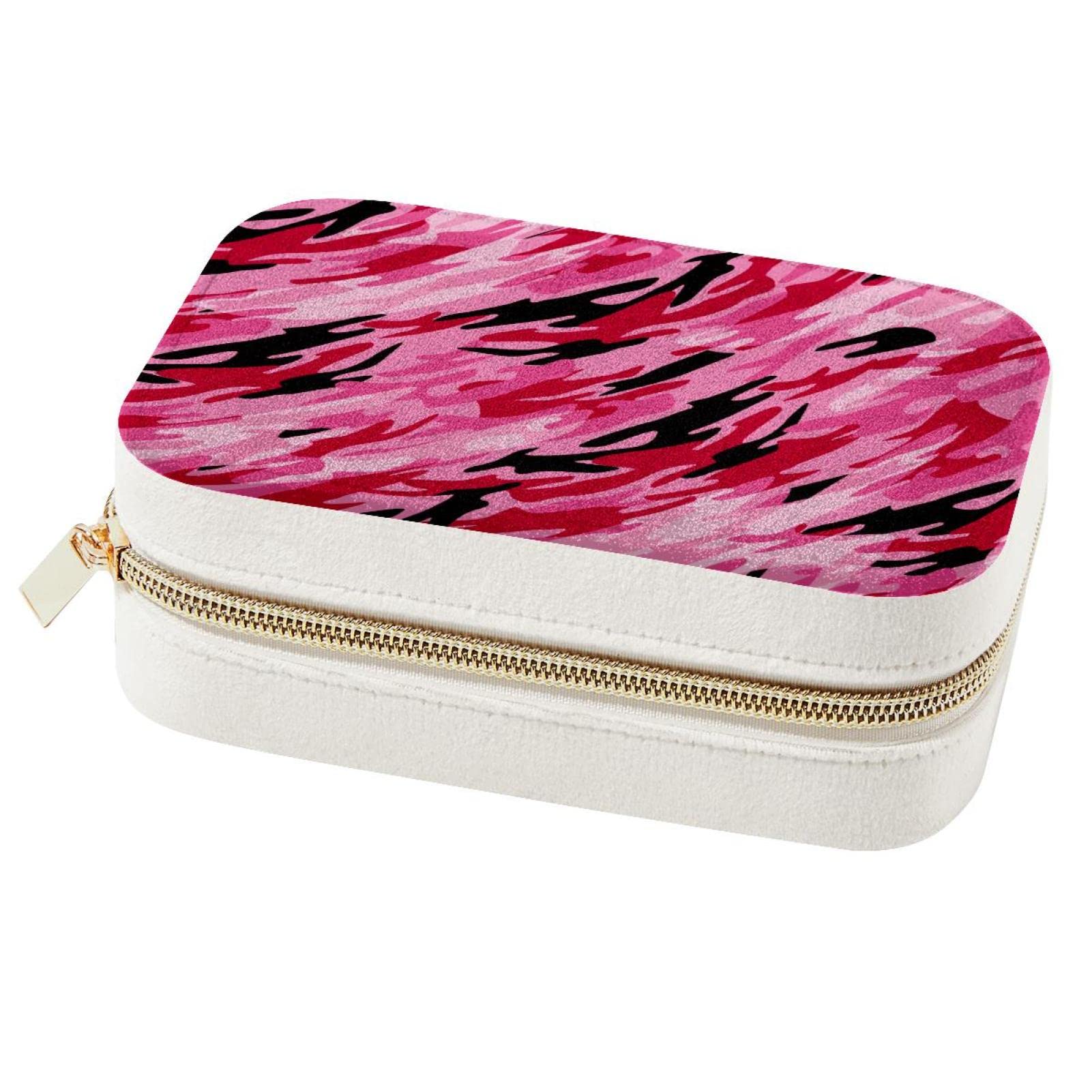 Boîte à bijoux de voyage rose cadeau idéal pour femmes et filles