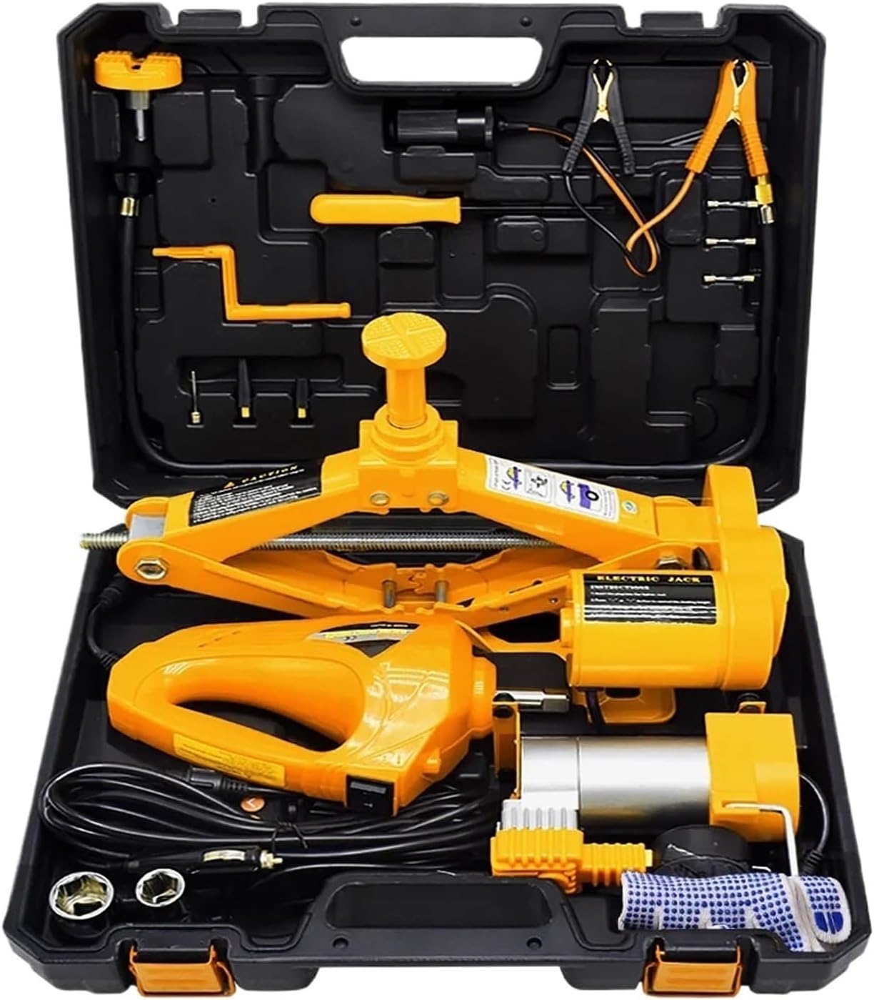 Portable 12V 3 Ton Car Jack Lift Jack Auto Lift Scissor Jack Lifting Machinisms 120-370/170-420mm Electric Car Jack QZ003(3SJ-B02)