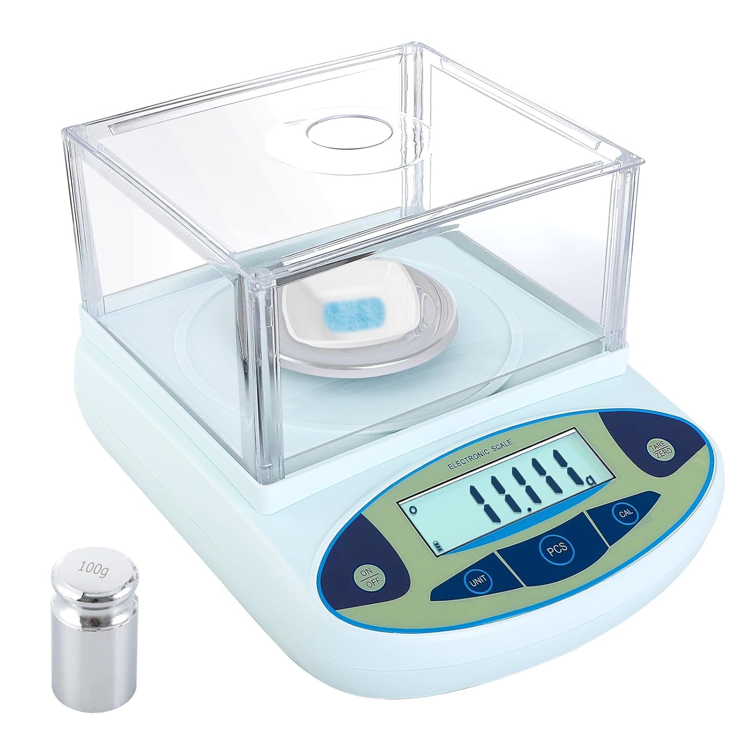 KGLHJDY 0.001g Electronic Analytical Balance, 1mg High Precision, Weighing Scale Scientific Scale Jewelry Scales (500gx0.001g)