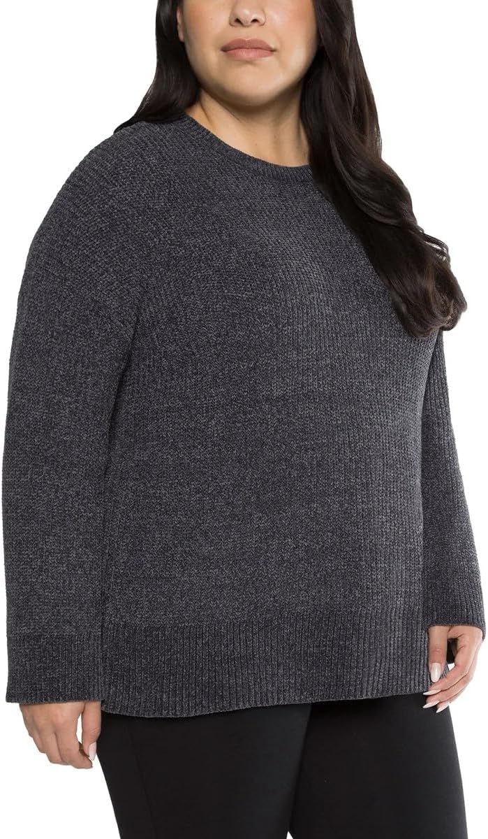 Matty M Ladies' Chenille Tunic Sweater, Crewneck, Ribbed Cuffs and Hem, Wide Sleeves, Multiple Colors - Image 5