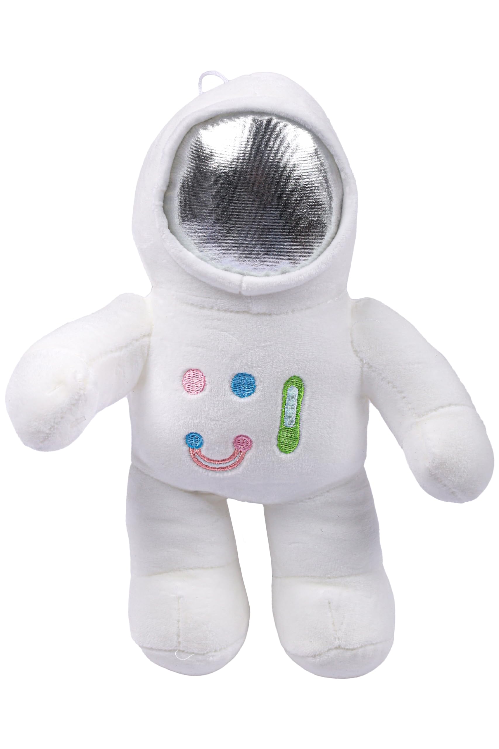 Stuffed Silver Astronaut Toys Plush for Kids Soft Cuddly Spaceman Body Pillow Outer Space Themed Room Nursery Decor Cute Bedtime Toy Gift for Boy Girls Toddler Birthday Baby Shower Halloween Christmas