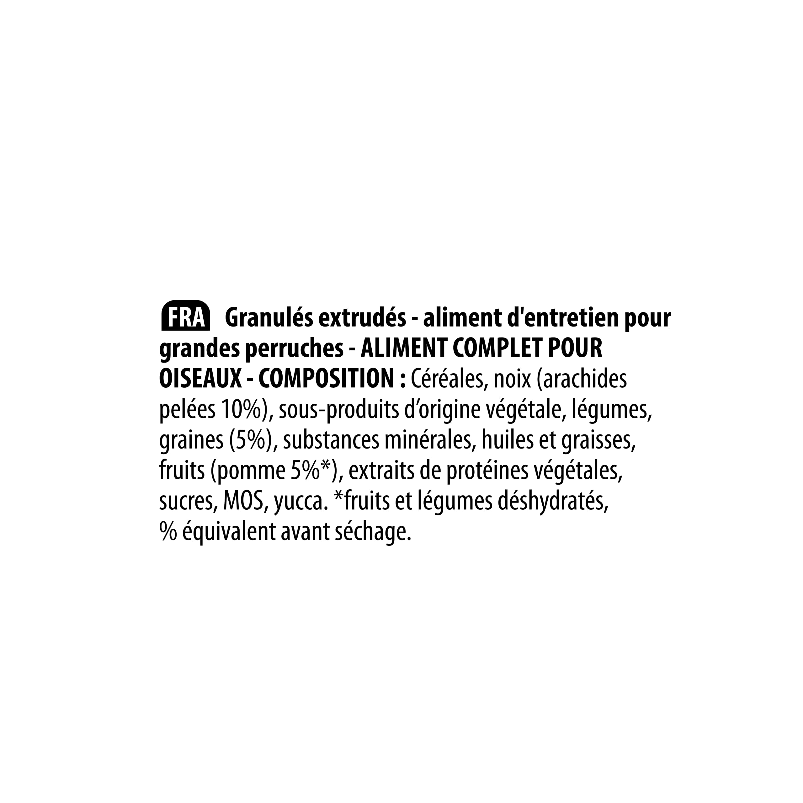 VERSELE-LAGA - NutriBird G14 Tropical - Extrudierte Pellets - Erhaltungsfutter für große Sittiche - Mehrfarbig - 10kg