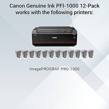 Canon PFI-1000 インクカートリッジセット Amazon.com: Canon PFI-1000 Genuine Twelve Ink Pack