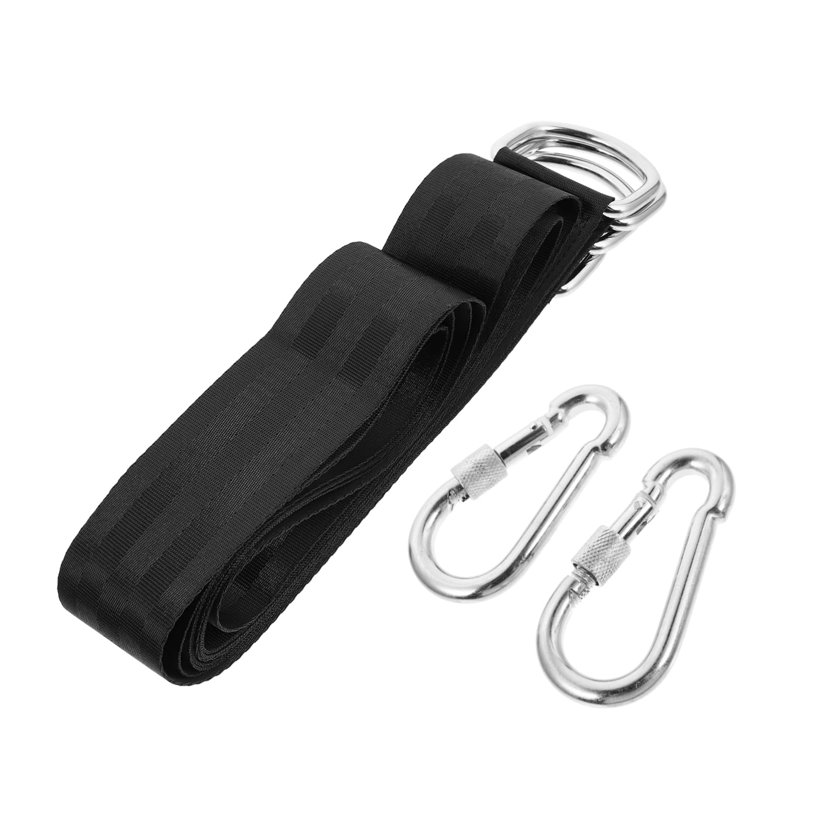 Toyvian 1 Set Tree Swing Strap Hanging Kit Durable Swing Strap for Easy Installation Trees Decks and Playgrounds Includes Carabiner for Versatile Use Any Weather