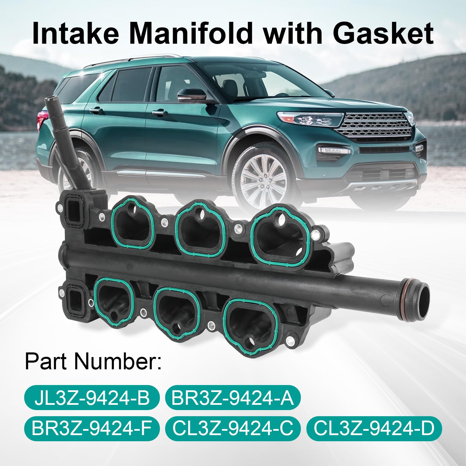 Amazon.com: RALBDX Engine Intake Manifold with Gaskets Compatible