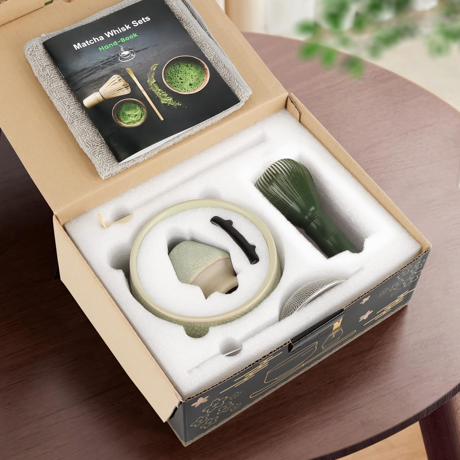 LIIGOU Matcha Set - Japanisches Teezeremonie Kit In Grün