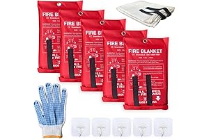 5-Pack Ultimate Fire Protection: Fire Suppression Blankets