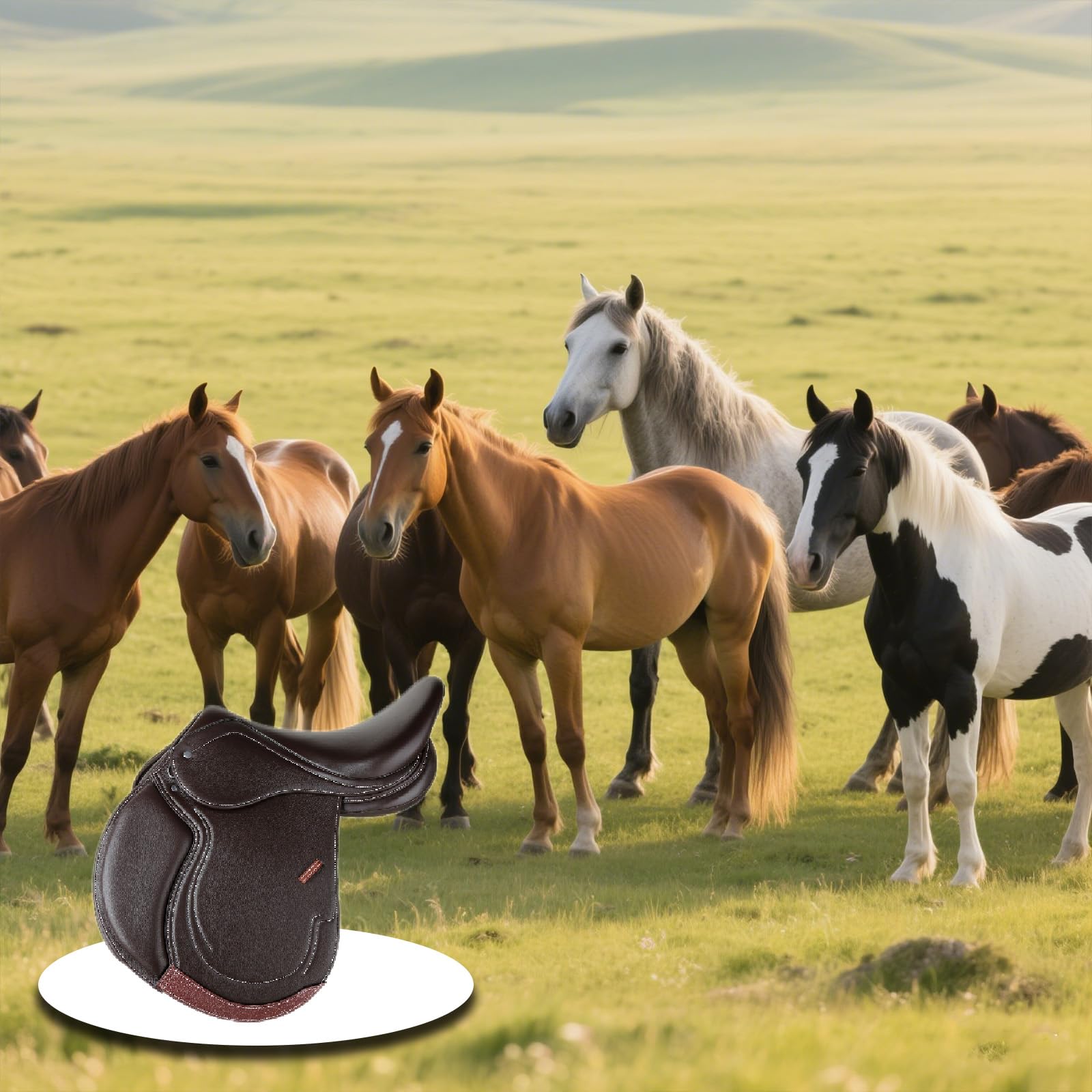 Silla De Montar De Cuero, Silla De Montar Americana, Caballo De Doma, Silla De Montar Occidental, Truco De EquitacióN, Silla De Montar De Carreras, Silla De Caballo De Piel De Vaca, Para Todo Tipo