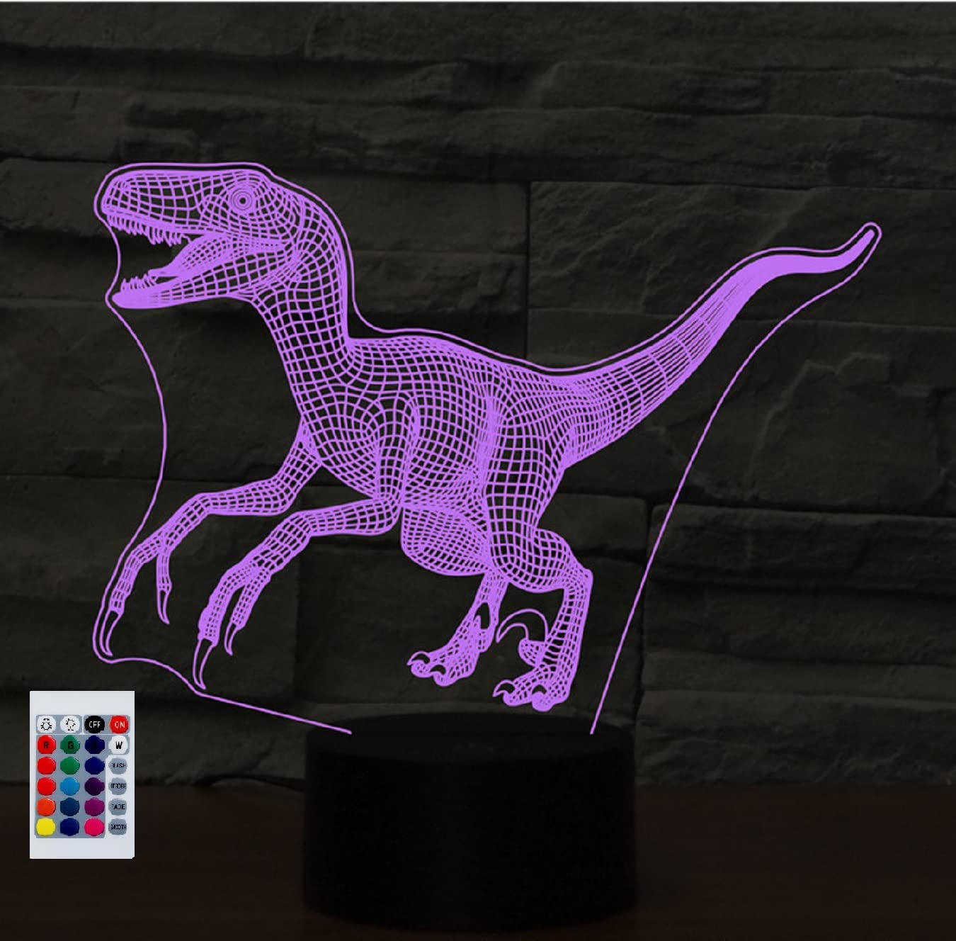 Amazon.co.jp: SUPERHONGJIHAO ナイトライト 子供用 3D 恐竜 LEDランプ