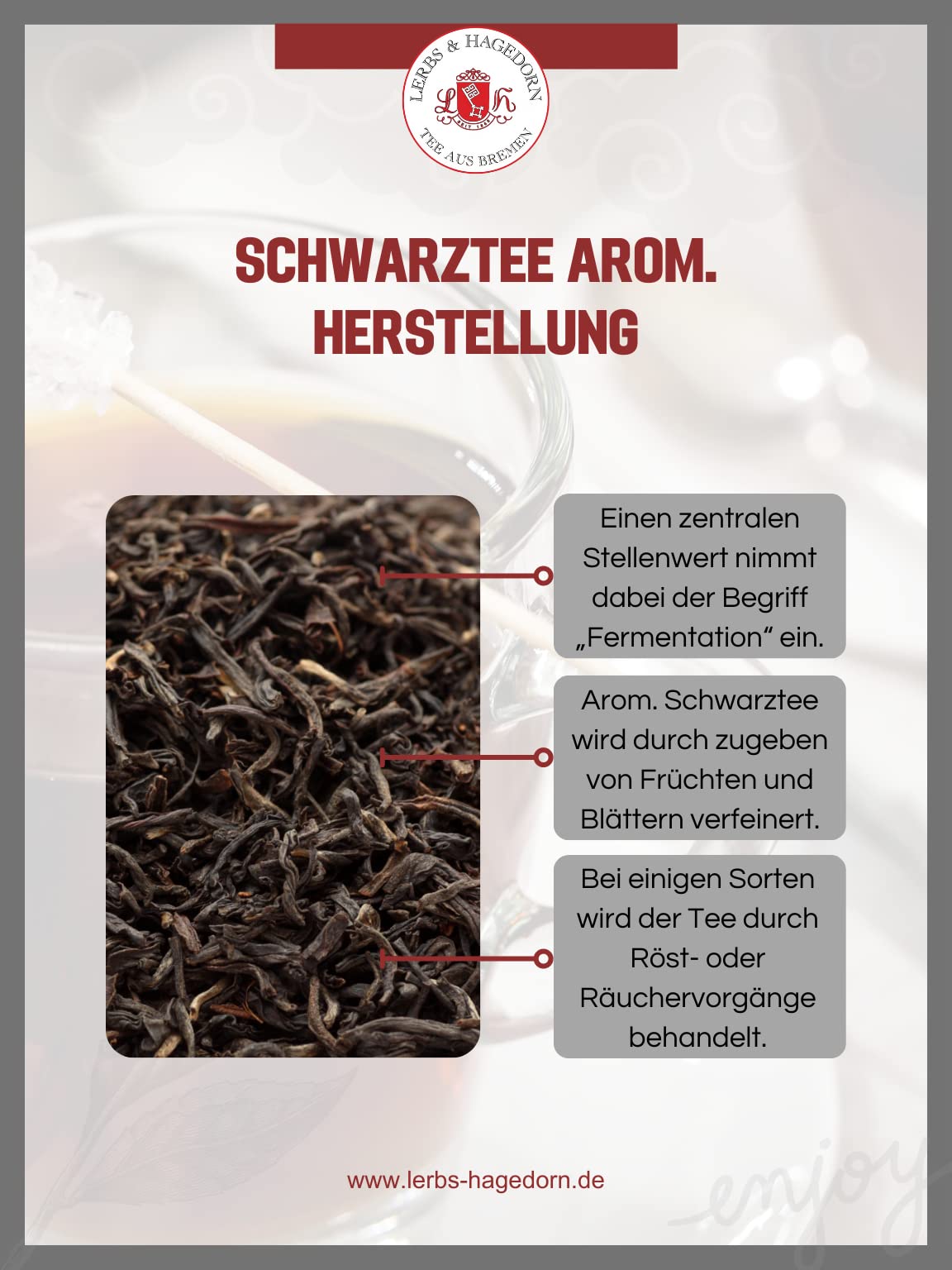 Lerbs & Hagedorn, Czarna herbata krem brzoskwiniowy | śmietankowy owocowy smak 1 kg (ok. 81 l) z płatkami słonecznika, chabra, róży