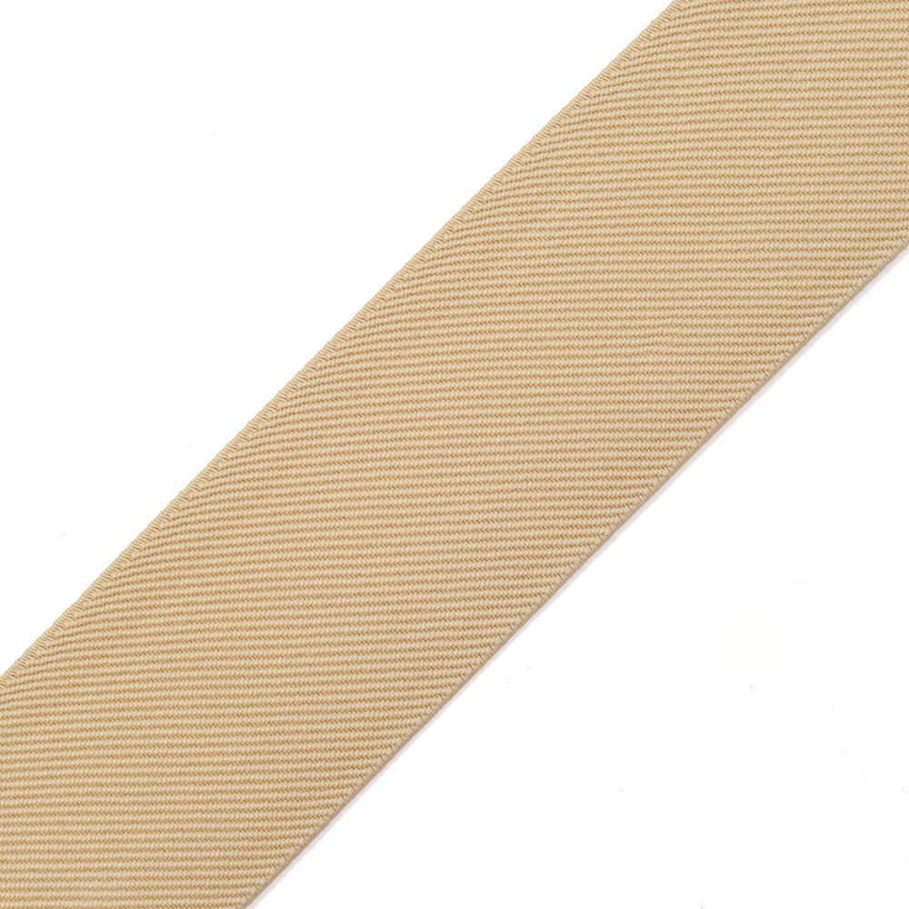 2" (50mm) Twill Elastic Band Trim, Waistband Elastic, Elastic Trim, Elastic Ribbon, 2 Yard, TR-11831 (Beige)