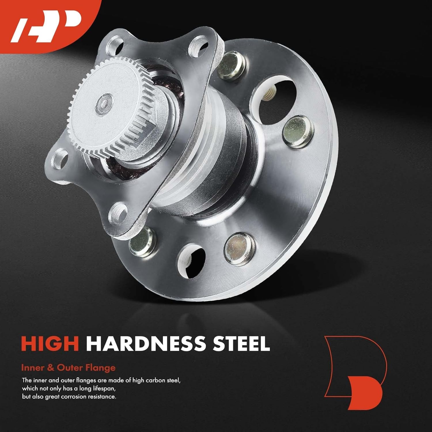 A-Premium Rear Wheel Bearing and Hub Assembly with ABS Ring & 5-Lug Compatible with Toyota Avalon 1995-2004, Camry 1987-2001, Solara 1999-2003 & Lexus ES300 1992-2001, RX300 1999-2003