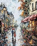 Facile à peindre:chaque zone est numérotée.Il suffit de trouver la couleur correspondante sur le plateau de peinture et de la peindre pour réaliser un très joli tableau
