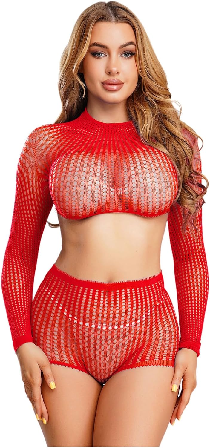 Rave Outfits for Women Other Bikini Set Bathing Suit Fishnet Lingerie Set Babydoll Nightwear Pajamas