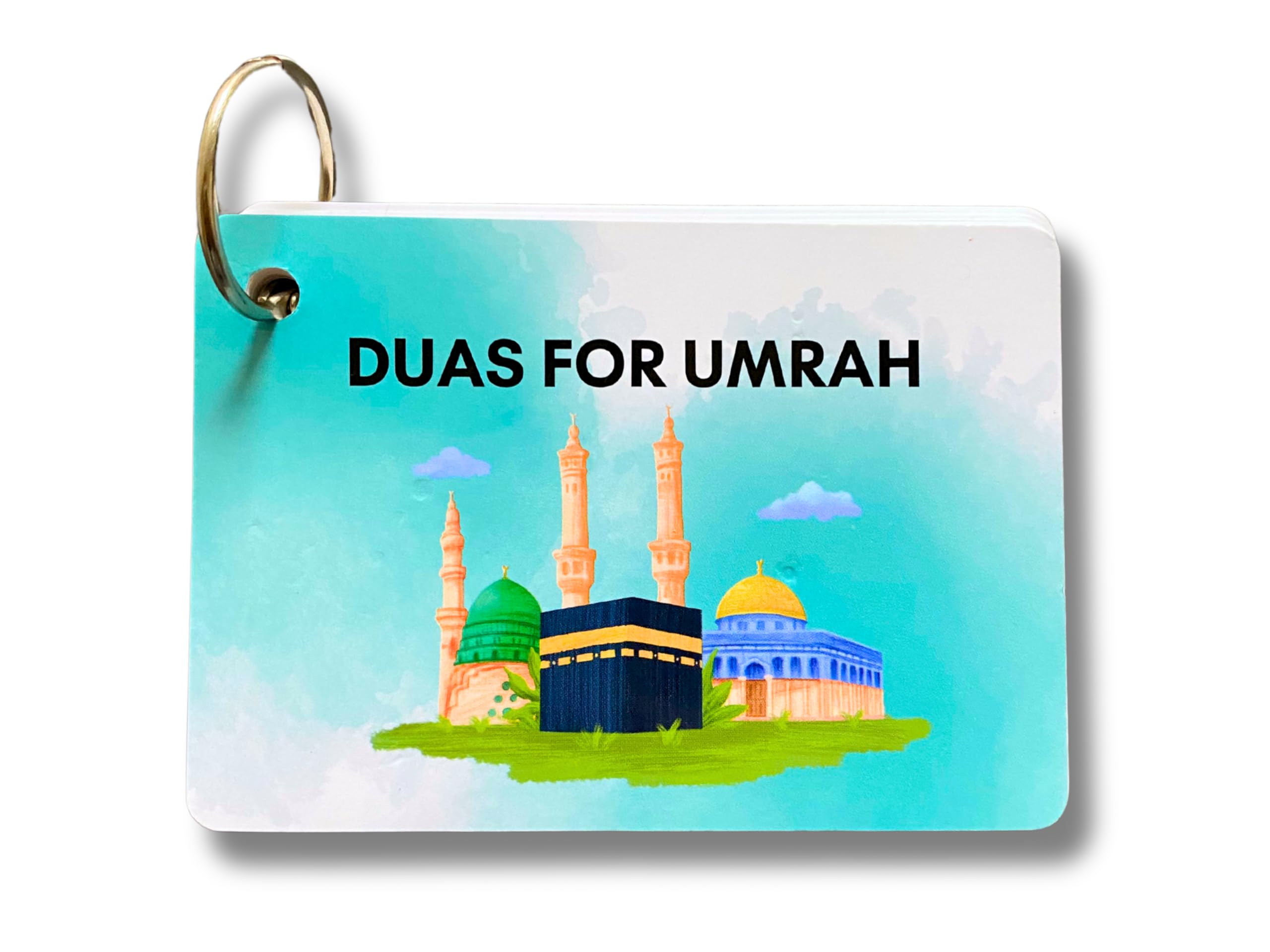 Umrah Flashcards for a Valid Umrah Step by Step Duas Made Easy, Pocket-sized