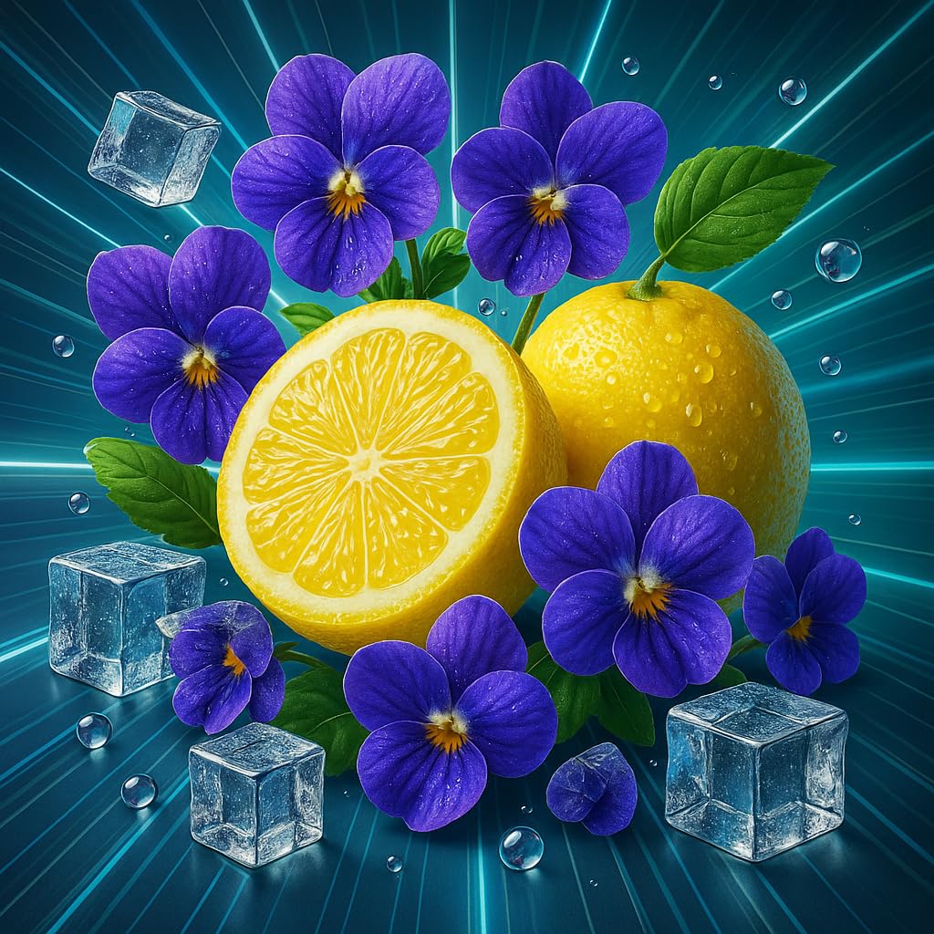 Violet Citrus Ice – cytryna fiołek Ice aromat koncentrat – Wegański – Sasami – 100ml