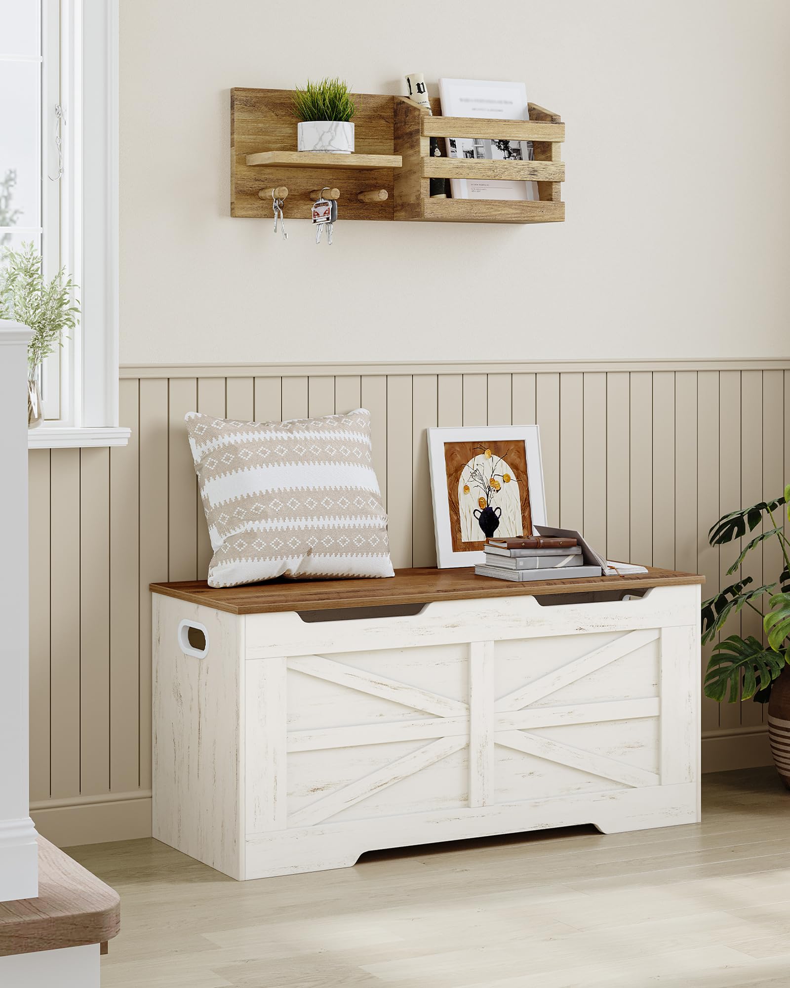 NEW*Banc De Rangement,Coffre De Rangement à Chaussures Sonoma Gris