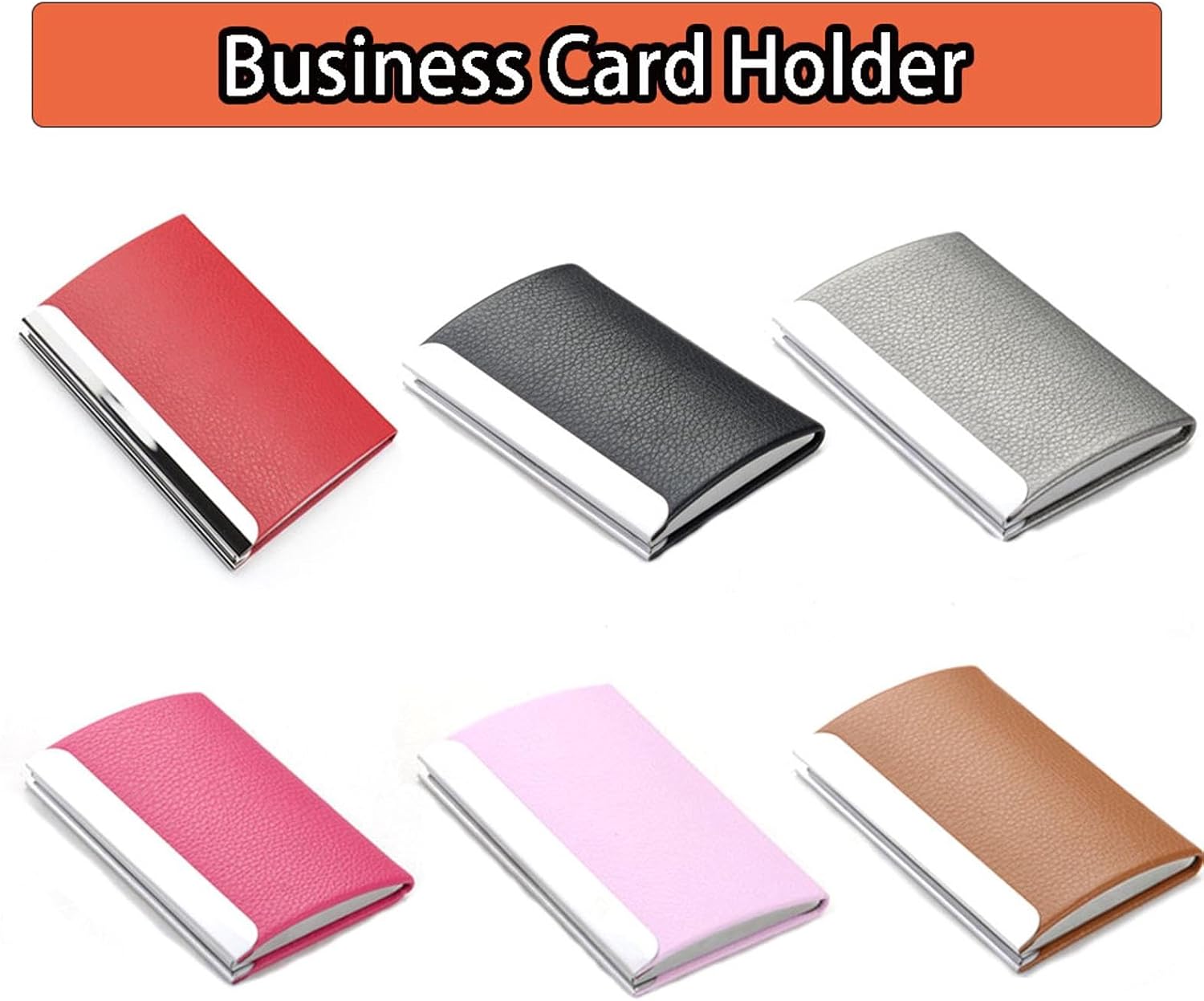Mini Business Card Holder Metal Business Card Case Slim Pocket Name Card Holder Case for Men & Women (Black) - Image 6