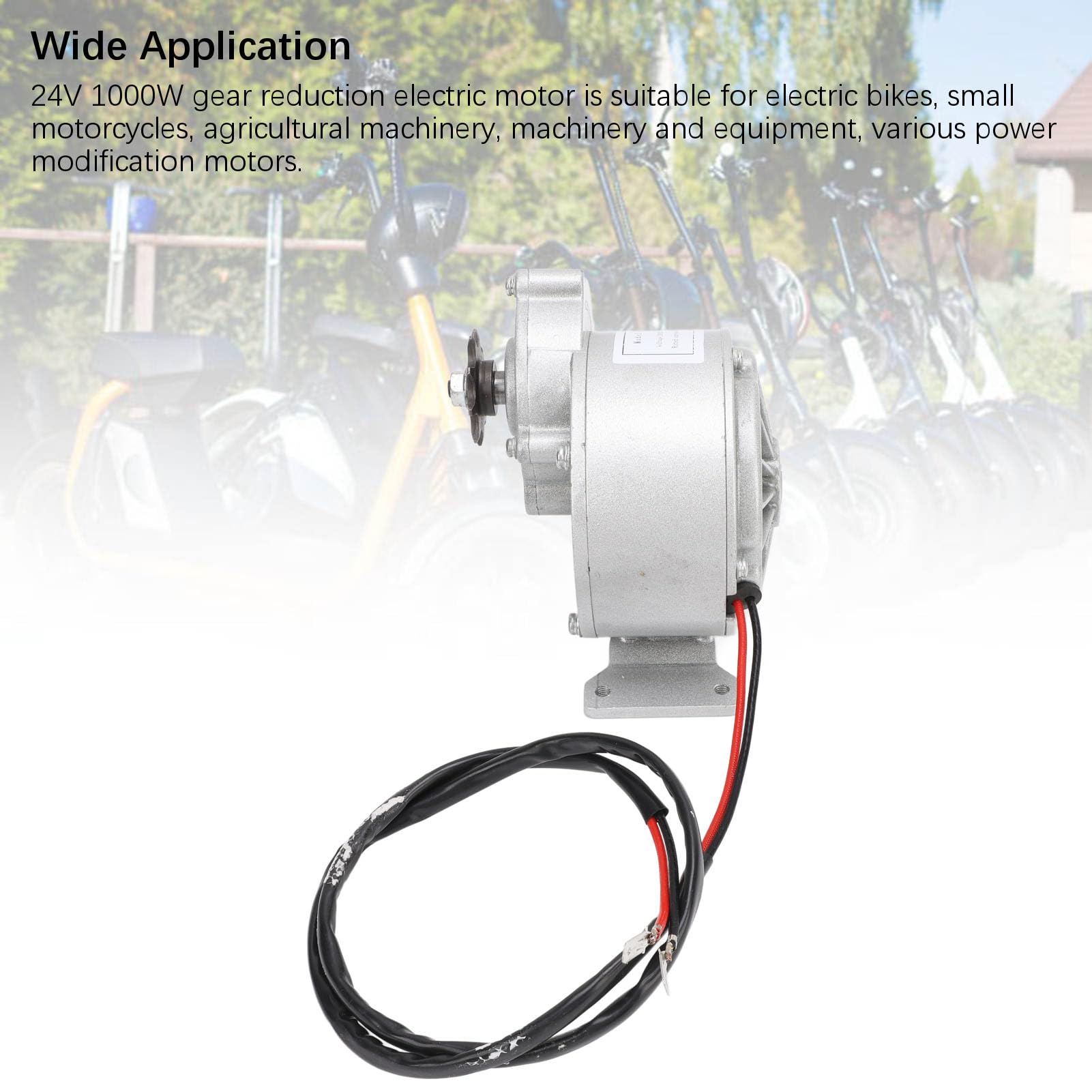 Getriebemotor, MY7618 24 V 650 W Reduktionsmotor 3150 RPM Reduktion Elektromotor für Elektrofahrrad Kleine Motorrad Landwirtschaftsmaschinen
