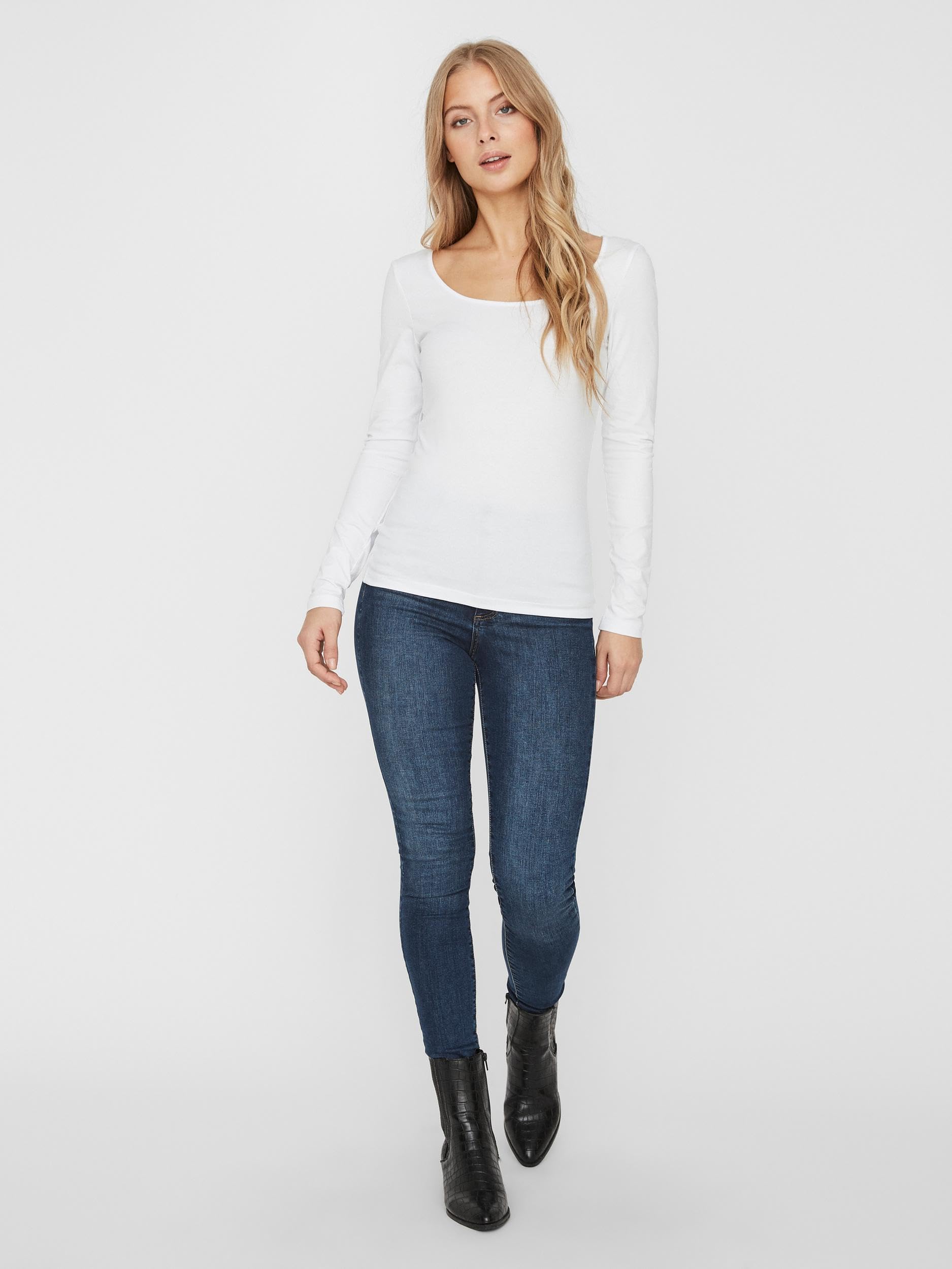 Vero Moda Vmmaxi My LS Soft Uneck Ga Noos Maglia a Maniche Lunghe Donna (Pacco da 1)